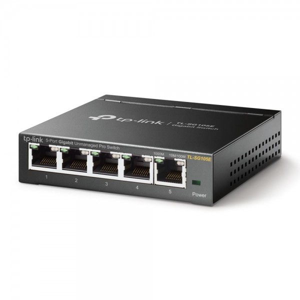 TP-Link Unmanaged Pro гигабитный 5‑портовый коммутатор TP-Link Unmanaged Pro гигабитный 5‑портовый коммутатор