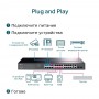 TP-Link Коммутатор Easy Smart с 26 гигабитными портами RJ45 (24 порта PoE+) и 2 гигабитными портами SFP