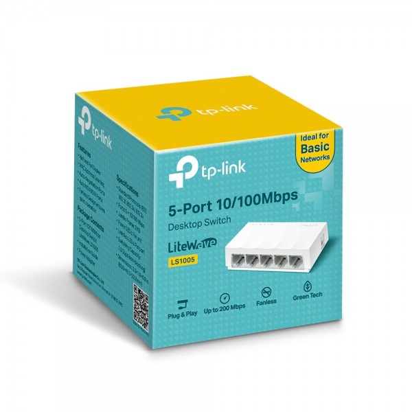 TP-Link Настольный коммутатор с 5 портами 100 Мбит/с