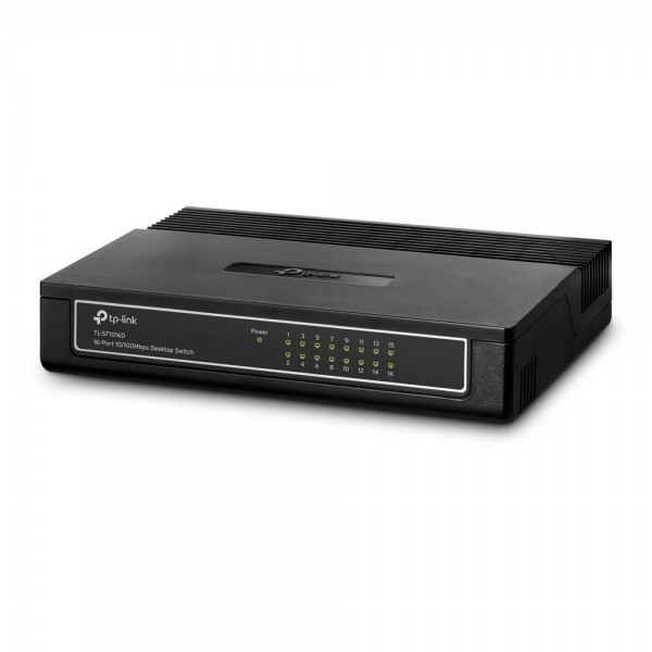 TP-Link Настольный коммутатор с 16 портами 10/100 Мбит/с