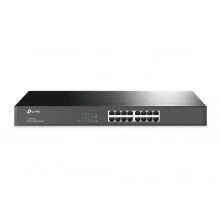 TP-Link Коммутатор с 16 гигабитными портами для размещения в стойке
