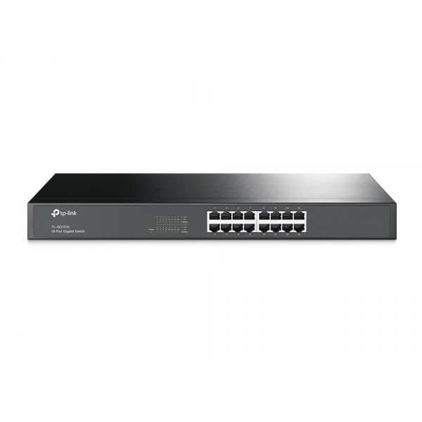 TP-Link Коммутатор с 16 гигабитными портами для размещения в стойке