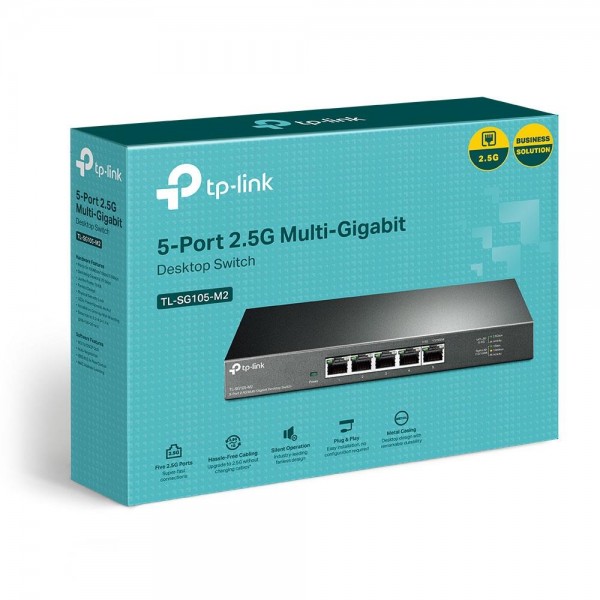 TP-Link Настольный коммутатор с 5 портами 2,5 Гбит/с