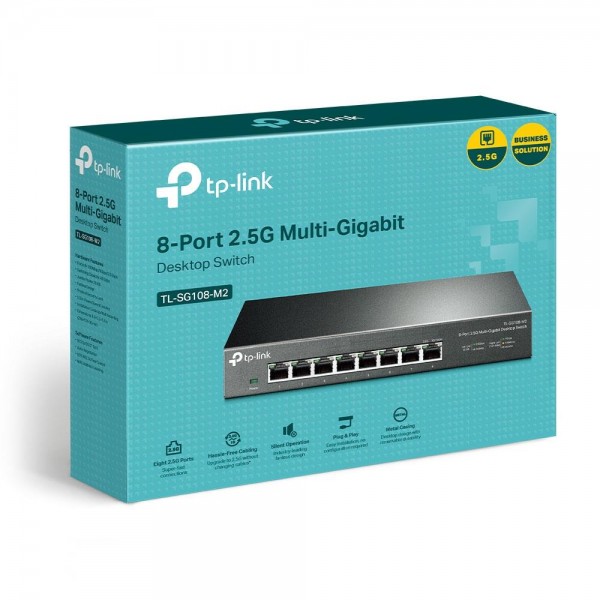 TP-Link Настольный коммутатор с 8 портами 2,5 Гбит/с