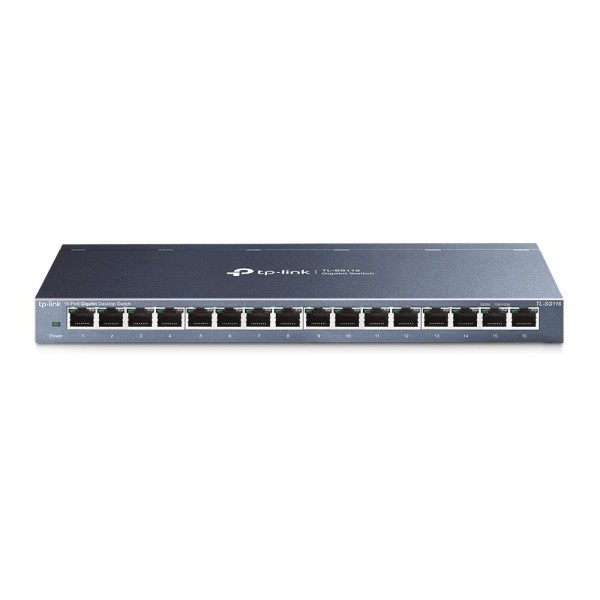 TP-Link Настольный коммутатор с 16 гигабитными портами TP-Link Настольный коммутатор с 16 гигабитными портами