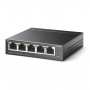 TP-Link Настольный коммутатор с 5 портами 10/100 Мбит/с (4 порта PoE+) TP-Link Настольный коммутатор с 5 портами 10/100 Мбит/с (4 порта PoE+)
