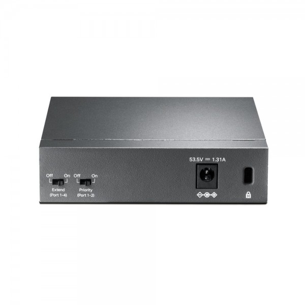 TP-Link Настольный коммутатор с 5 портами 10/100 Мбит/с (4 порта PoE+)