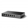 TP-Link Настольный коммутатор с 6 портами 10/100 Мбит/с (4 порта PoE+) TP-Link Настольный коммутатор с 6 портами 10/100 Мбит/с (4 порта PoE+)