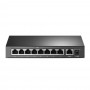 TP-Link Настольный коммутатор с 9 портами 10/100 Мбит/с (8 портов PoE+)