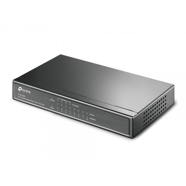 TP-Link 8-портовый гигабитный настольный коммутатор с 4 портами PoE