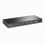 TP-Link Коммутатор с 18 гигабитными портами RJ45 (16 портов PoE+) и 2 комбинированными гигабитными портами RJ45/SFP TP-Link Коммутатор с 18 гигабитными портами RJ45 (16 портов PoE+) и 2 комбинированными гигабитными портами RJ45/SFP
