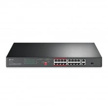 TP-Link Коммутатор с 16 портами PoE+ 10/100 Мбит/с, гигабитным портом RJ45 и комбинированным гигабитным портом RJ45/SFP