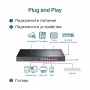 TP-Link Коммутатор с 16 портами PoE+ 10/100 Мбит/с, гигабитным портом RJ45 и комбинированным гигабитным портом RJ45/SFP TP-Link Коммутатор с 16 портами PoE+ 10/100 Мбит/с, гигабитным портом RJ45 и комбинированным гигабитным портом RJ45/SFP