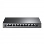 TP-Link Настольный коммутатор с 2 гигабитными портами RJ45, 8 портами PoE+ 10/100 Мбит/с и гигабитным портом SFP TP-Link Настольный коммутатор с 2 гигабитными портами RJ45, 8 портами PoE+ 10/100 Мбит/с и гигабитным портом SFP