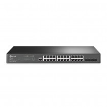 TP-Link JetStream 24‑портовый гигабитный управляемый коммутатор уровня 2+ с 4 SFP‑слотами