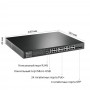 TP-Link JetStream 28‑портовый гигабитный управляемый коммутатор 2‑го уровня с 24 портами PoE+ TP-Link JetStream 28‑портовый гигабитный управляемый коммутатор 2‑го уровня с 24 портами PoE+