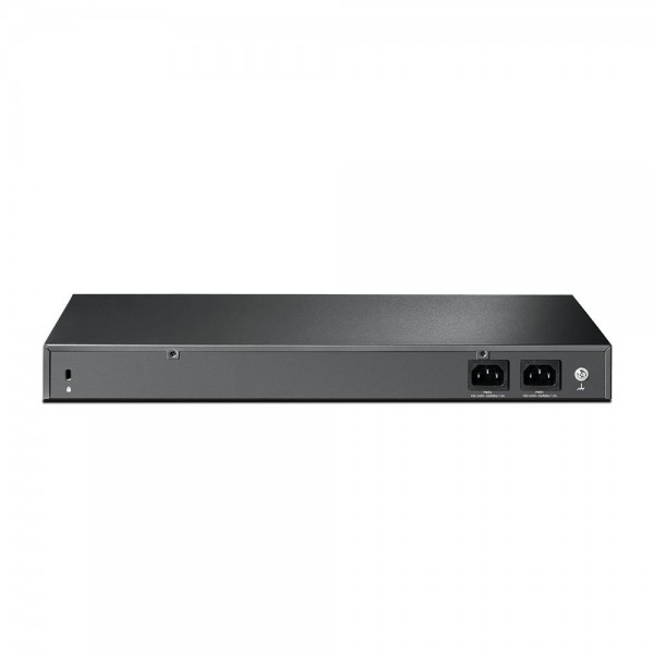 TP-Link Управляемый коммутатор JetStream уровня 2+ с 20 гигабитными портами SFP, 4 портами SFP+ 10 Гбит/с и 4 комбинированными портами RJ45/SFP