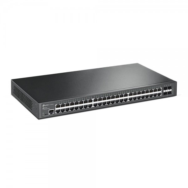 TP-Link Управляемый коммутатор JetStream 2‑го уровня с 48 гигабитными портами RJ45 и 4 гигабитными портами SFP TP-Link Управляемый коммутатор JetStream 2‑го уровня с 48 гигабитными портами RJ45 и 4 гигабитными портами SFP