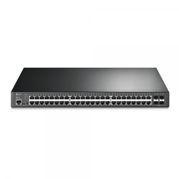 TP-Link Управляемый коммутатор JetStream уровня 2+ с 48 гигабитными портами PoE+ и 4 гигабитными портами SFP