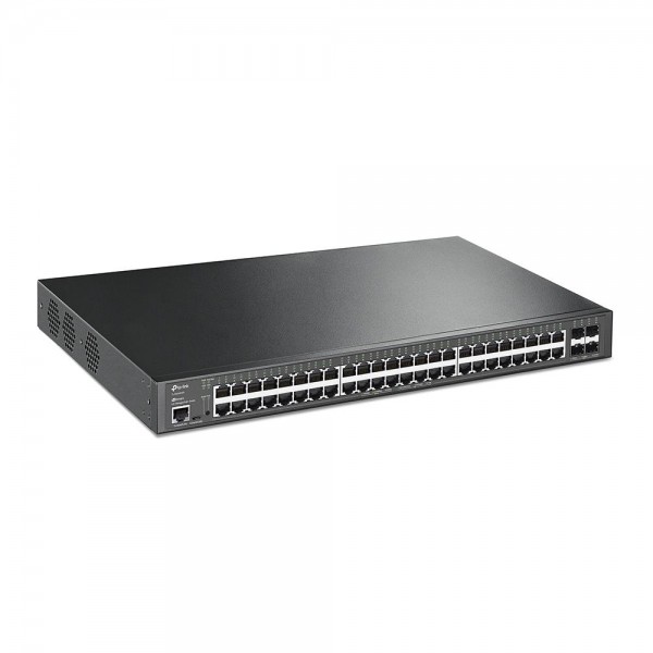 TP-Link Управляемый коммутатор JetStream уровня 2+ c 48 гигабитными портами PoE+ и 4 портами SFP+ 10 Гбит/с