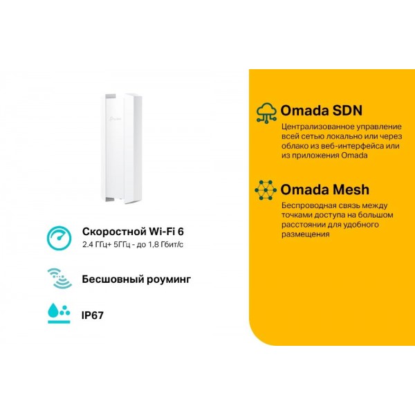 TP-Link Точка доступа Wi‑Fi AX1800 для улицы и помещений