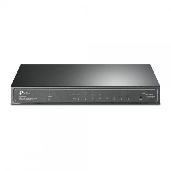 TP-Link JetStream 8-портовый гигабитный Smart коммутатор с 4 портами PoE+