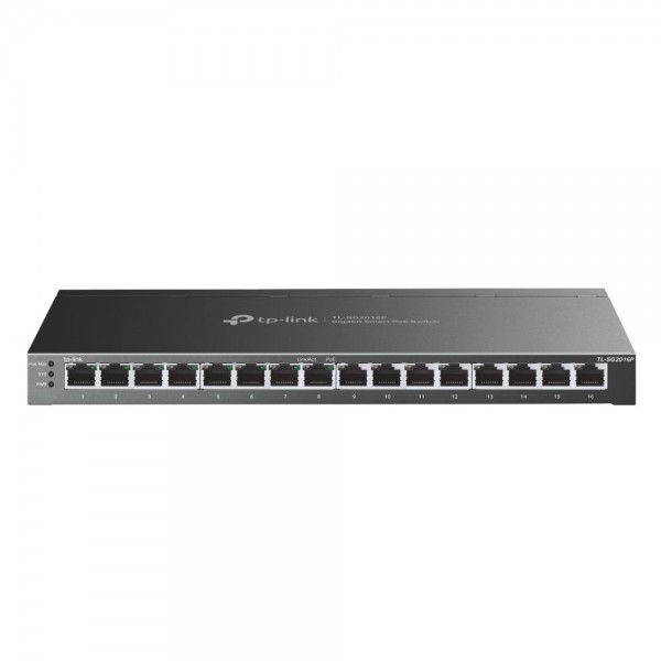 TP-Link Коммутатор JetStream Smart с 16 гигабитными портами (8 портов PoE+) TP-Link Коммутатор JetStream Smart с 16 гигабитными портами (8 портов PoE+)