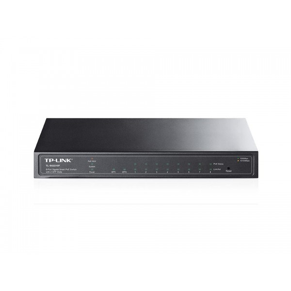 TP-Link JetStream гигабитный 8-портовый Smart коммутатор PoE с 2 SFP-слотами
