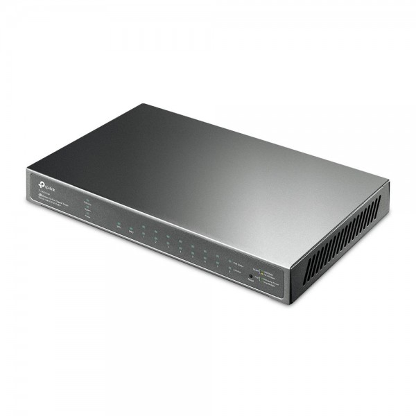 TP-Link JetStream 10-портовый гигабитный Smart коммутатор с 8 портами PoE+