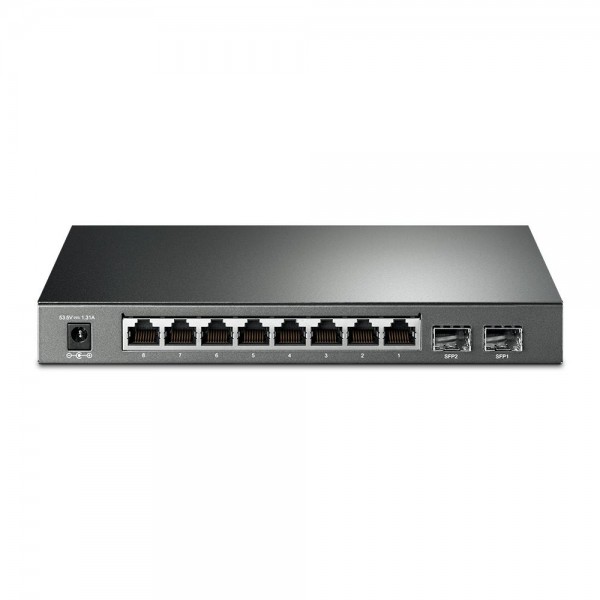 TP-Link JetStream 10-портовый гигабитный Smart коммутатор с 8 портами PoE+