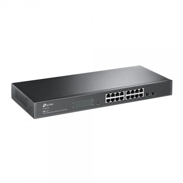 TP-Link Коммутатор JetStream Smart с 16 гигабитными портами RJ45 и 2 гигабитными портами SFP TP-Link Коммутатор JetStream Smart с 16 гигабитными портами RJ45 и 2 гигабитными портами SFP