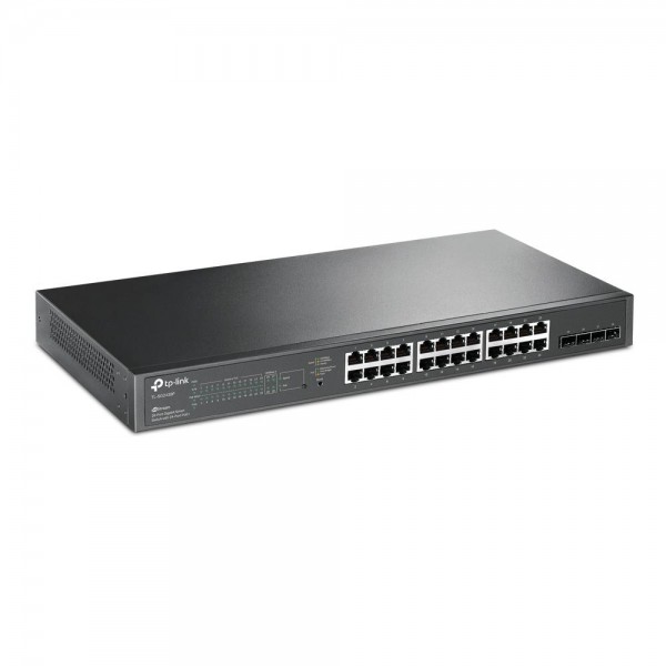 TP-Link Коммутатор JetStream Smart с 24 гигабитными портами PoE+ и 4 гигабитными портами SFP