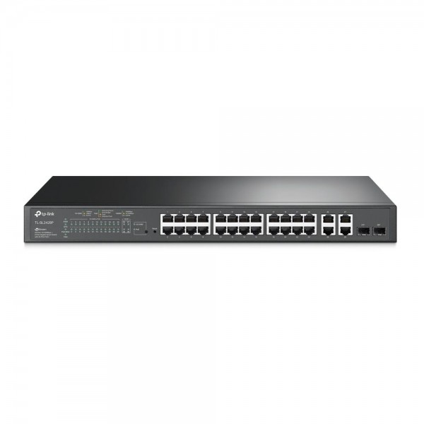 TP-Link JetStream Smart коммутатор с 24 портами 10/100 Мбит/с, 4 гигабитными портами и 24 портами PoE+