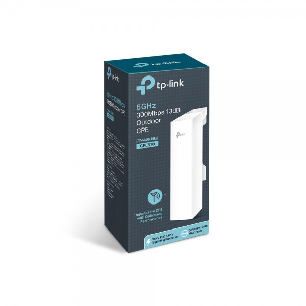 TP-Link Уличная точка доступа Wi‑Fi N300 с коэффициентом усиления 13 дБи