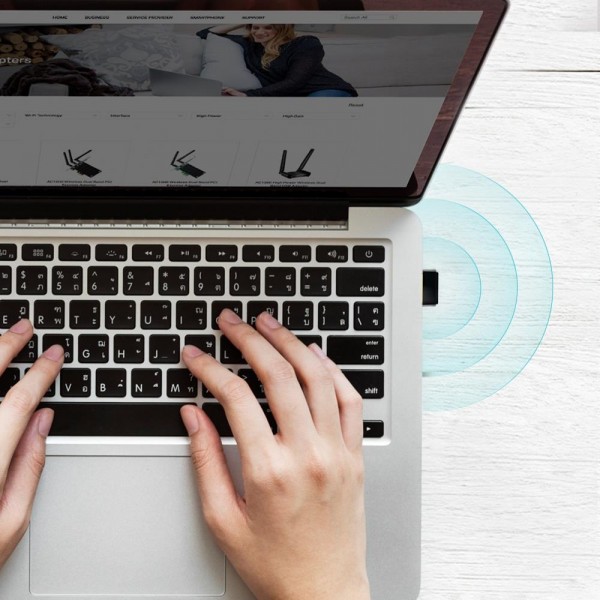 TP-Link Сверхкомпактный двухдиапазонный USB-адаптер с поддержкой Wi-Fi AC600