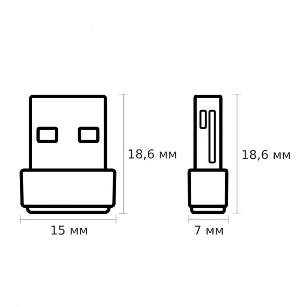 TP-Link Сверхкомпактный двухдиапазонный USB-адаптер с поддержкой Wi-Fi AC600