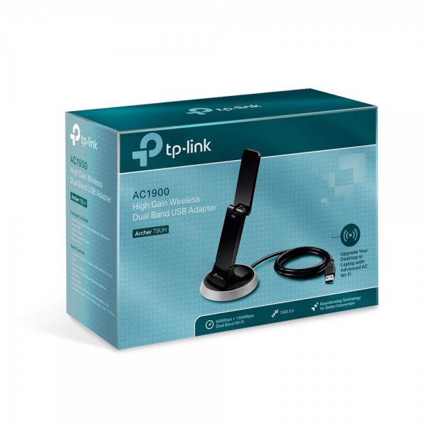 TP-Link AC1900 Двухдиапазонный Wi‑Fi USB‑адаптер высокого усиления TP-Link AC1900 Двухдиапазонный Wi‑Fi USB‑адаптер высокого усиления