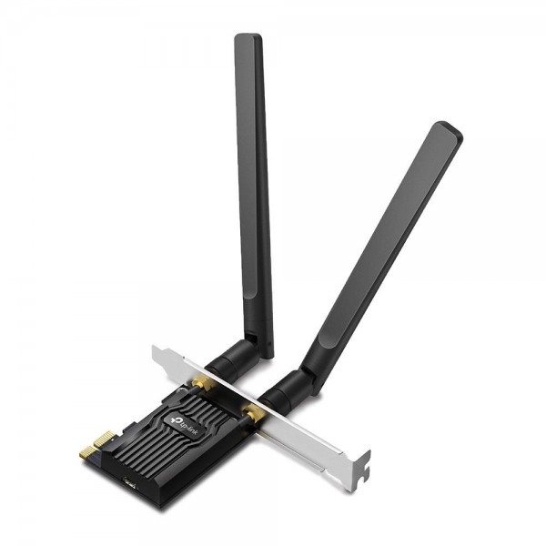 TP-Link Двухдиапазонный адаптер PCI Express с поддержкой Wi-Fi AX1800 и Bluetooth 5.2 TP-Link Двухдиапазонный адаптер PCI Express с поддержкой Wi-Fi AX1800 и Bluetooth 5.2