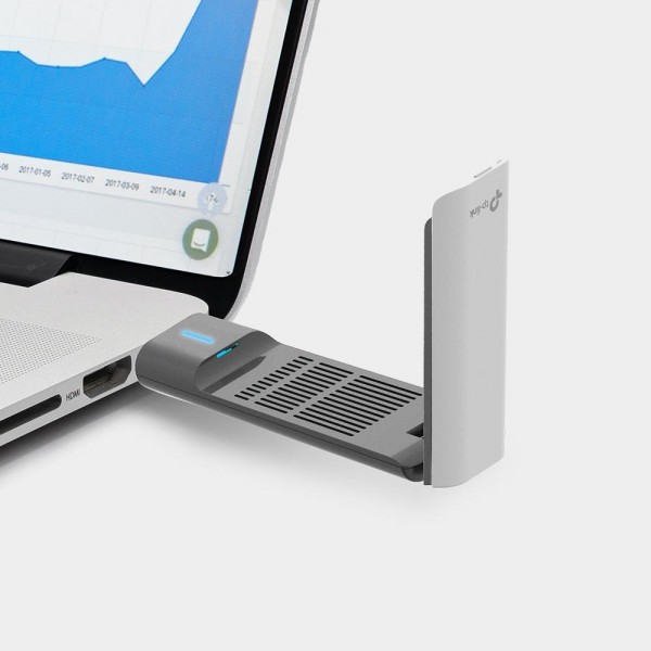 TP-Link Двухдиапазонный USB‑адаптер высокого усиления с поддержкой Wi‑Fi AX1800