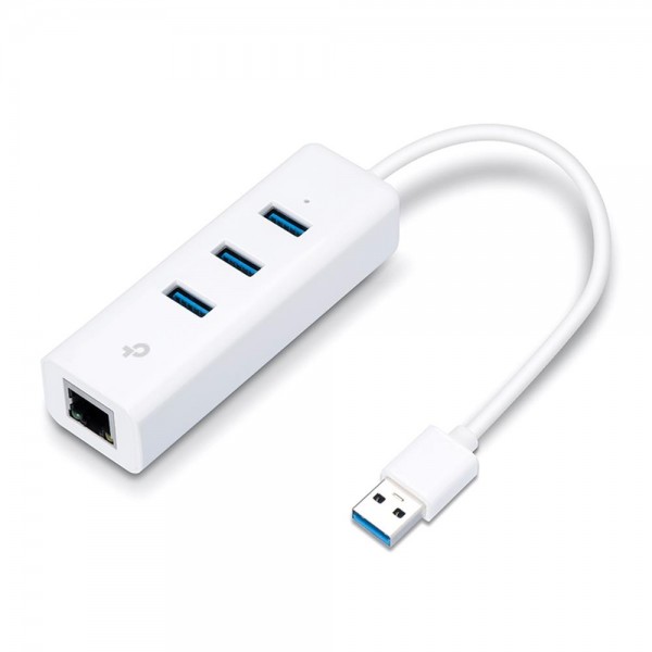 TP-Link 3-портовый концентратор и гигабитный адаптер USB 3.0