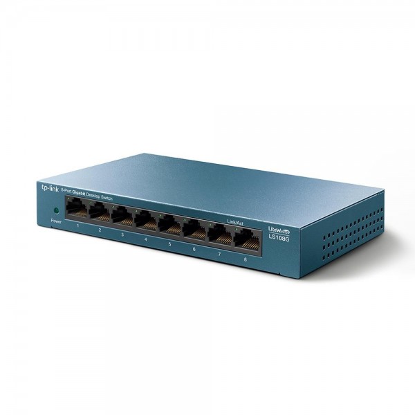 TP-Link 8-портовый настольный коммутатор 10/100/1000 Мбит/с
