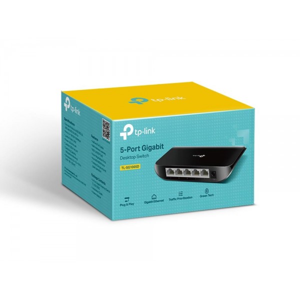 TP-Link Настольный коммутатор с 5 гигабитными портами