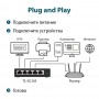 TP-Link Настольный коммутатор с 5 гигабитными портами TP-Link Настольный коммутатор с 5 гигабитными портами
