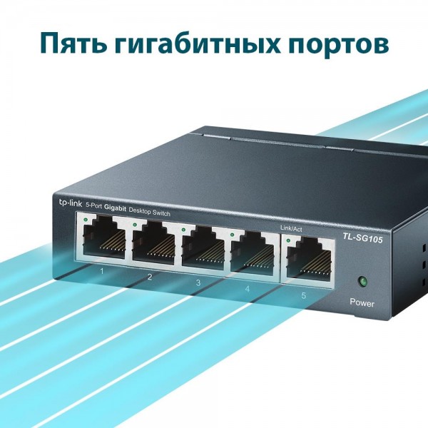 TP-Link Настольный коммутатор с 5 гигабитными портами