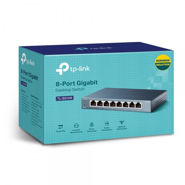 TP-Link 8-портовый 10/100/1000 Мбит/с настольный коммутатор