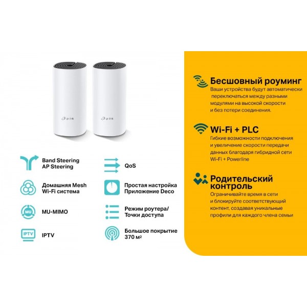TP-Link Гибридная Mesh-система AC1200 + AV1000