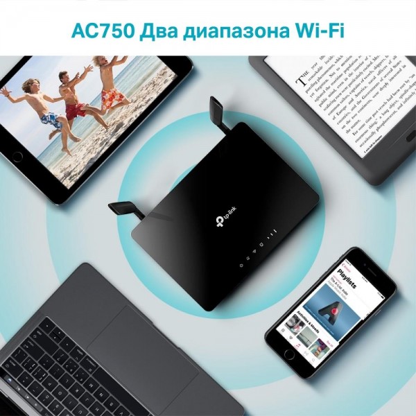 TP-Link Двухдиапазонный Wi-Fi роутер AC750 с поддержкой 4G LTE