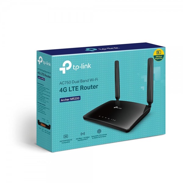 TP-Link AC750 Двухдиапазонный 4G LTE Wi‑Fi роутер