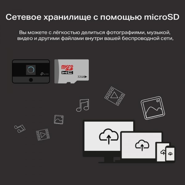 TP-Link Мобильный Wi‑Fi роутер N300 с поддержкой 4G LTE