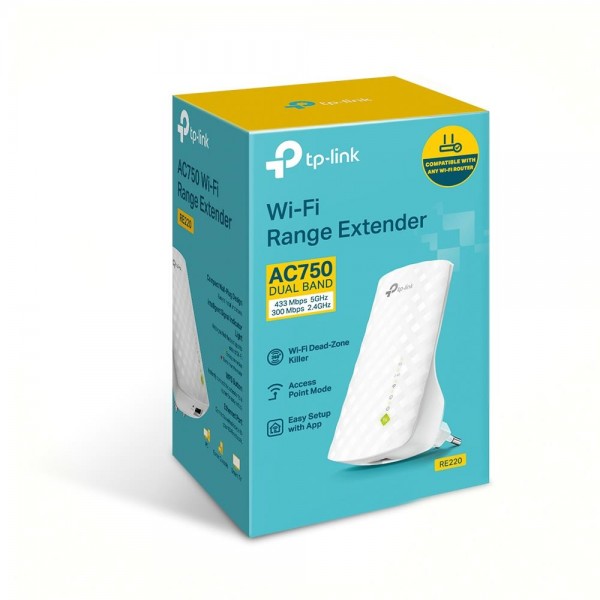 TP-Link Усилитель Wi-Fi сигнала AC750 с поддержкой Mesh
